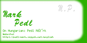 mark pedl business card